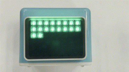 Single-pixel running light effect